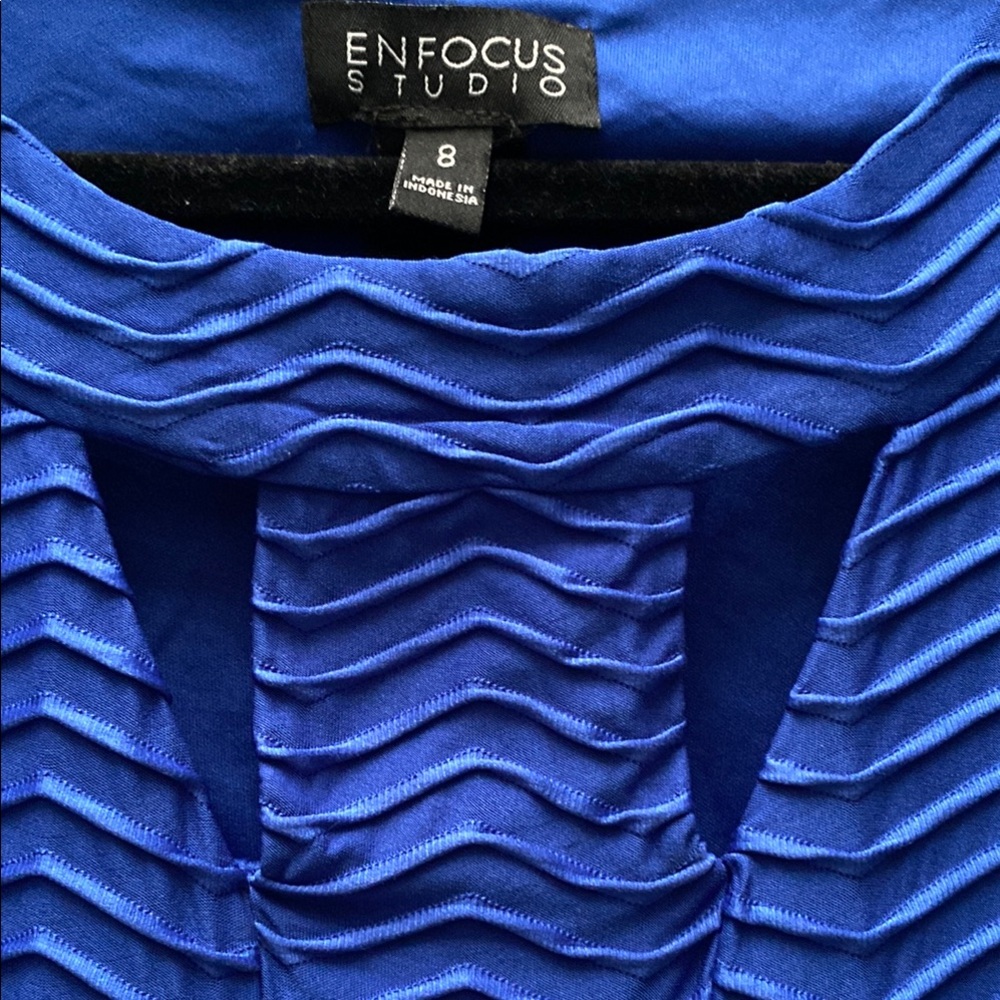 Royal Blue Sleeveless Dress, size 8 - Picture 2 of 4